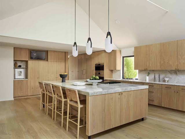 Kitchen remodeling project near Washington Park with Tudor revival styling